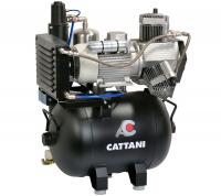 Безмасляный компрессор Cattani для 3-х стоматологических установок, c осушителем, без кожуха, с ресивером 45 л, 238 л/мин купить